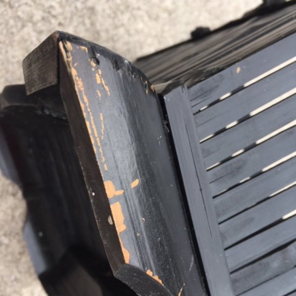 Black Bamboo Rattan Rustic Cane Basket 9x12 - Picture 11 of 13